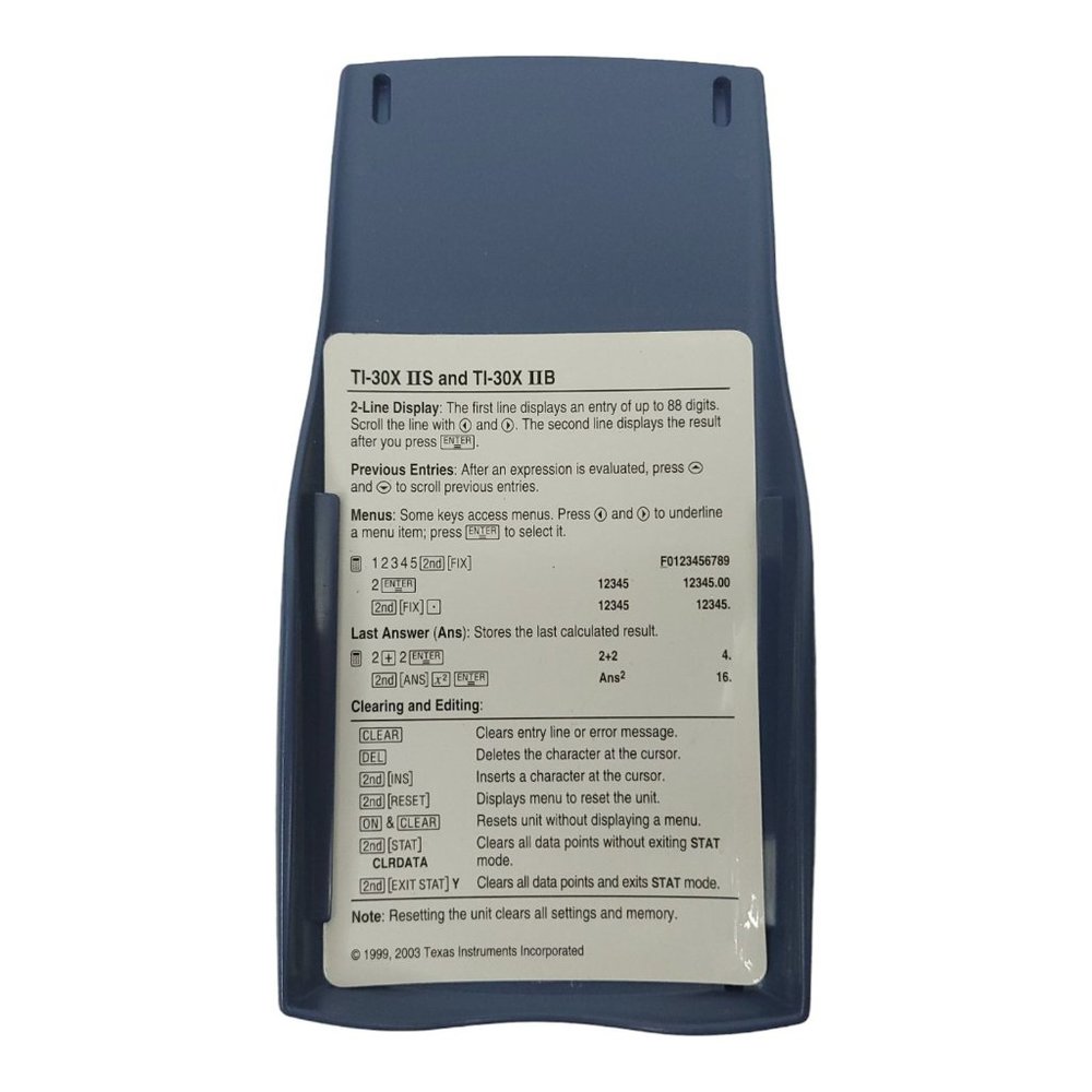 Texas Instruments TI 30X IIS Scientific Calculator Solar 2 Line 10 Digit TESTED - Picture 4 of 9